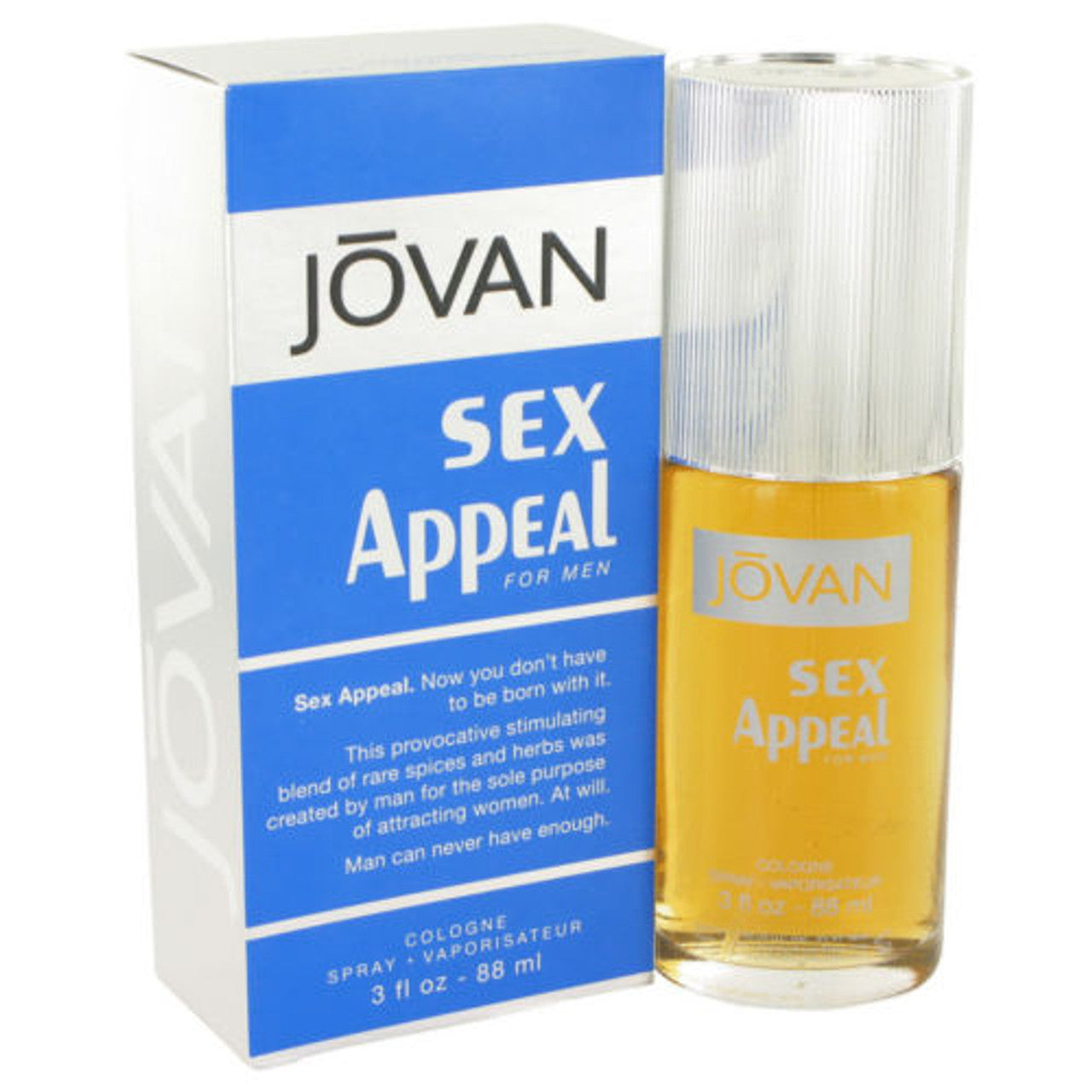 Jovan Sex Appeal by Jovan 3.0 oz Cologne Spray for Men