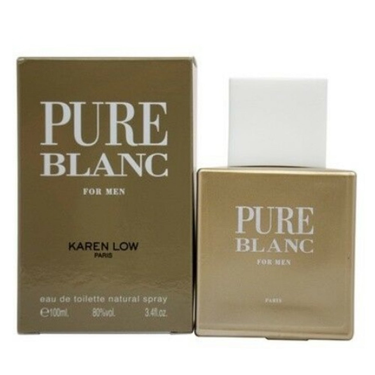 Pure Blanc by Karen Low 3.4 oz EDT for men