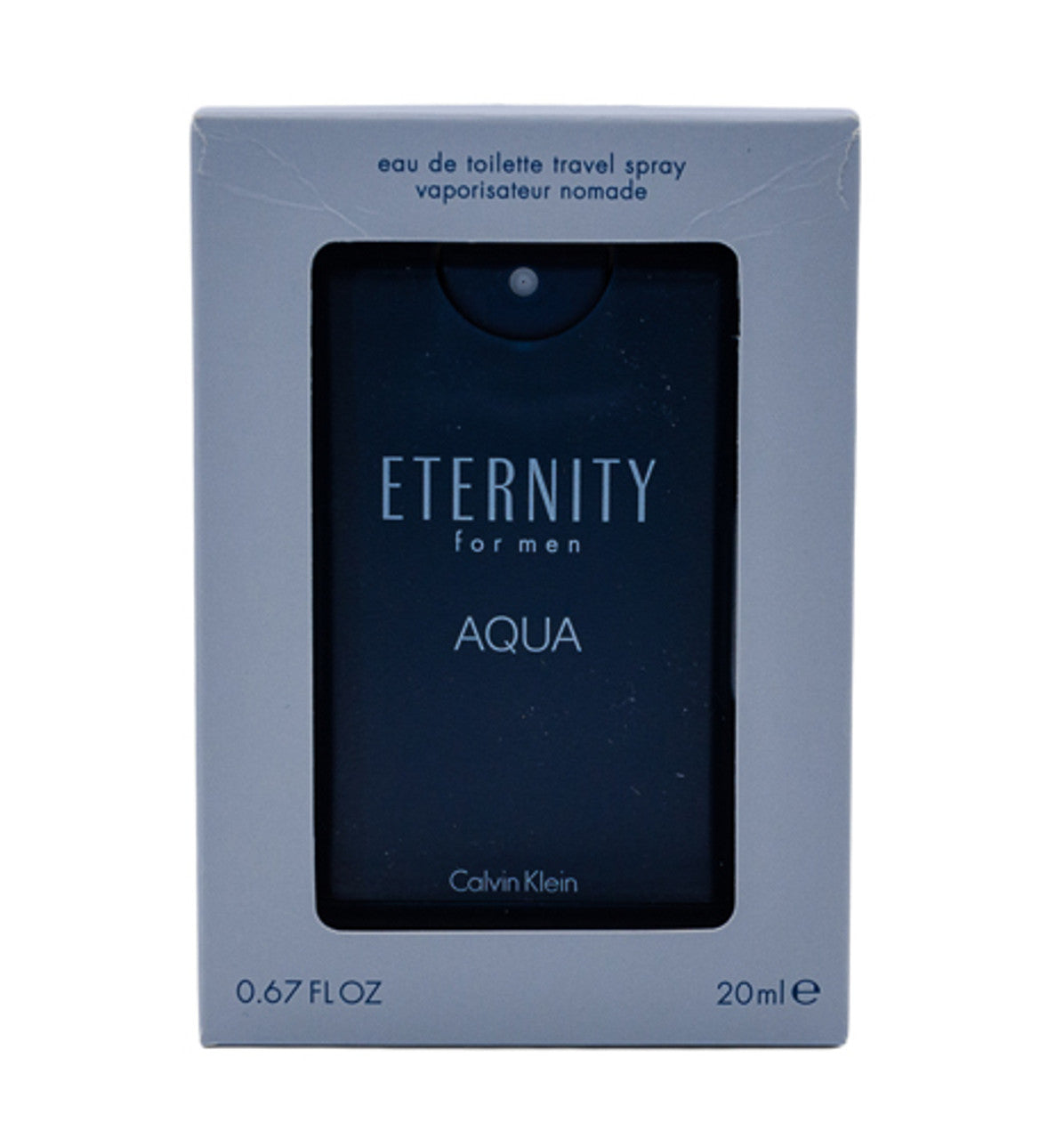 mini Eternity Aqua by Calvin Klein 0.67 oz EDT Travel Spray for men