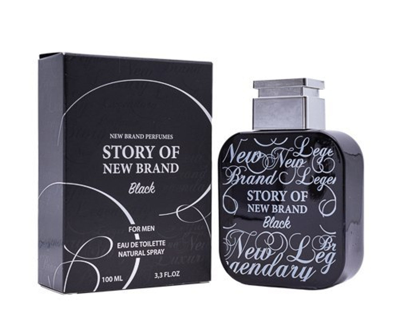 Story of New Brand Black by New Brand 3.3 oz EDT for men