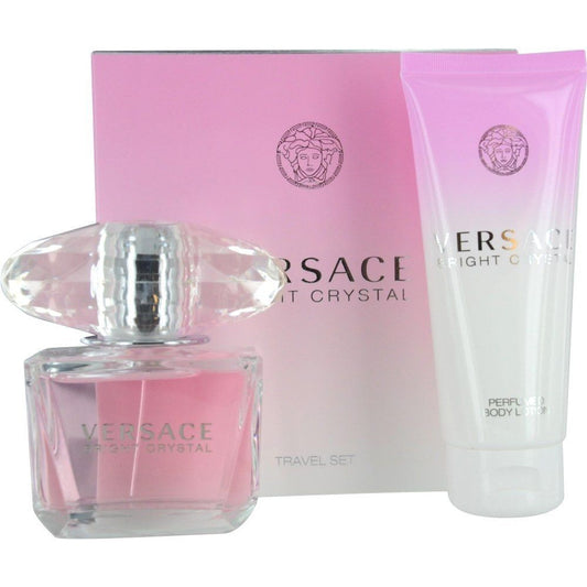 Versace Bright Crystal by Versace 2pc Gift Set for Women 3 oz EDT + 3.4 oz Body Lotion