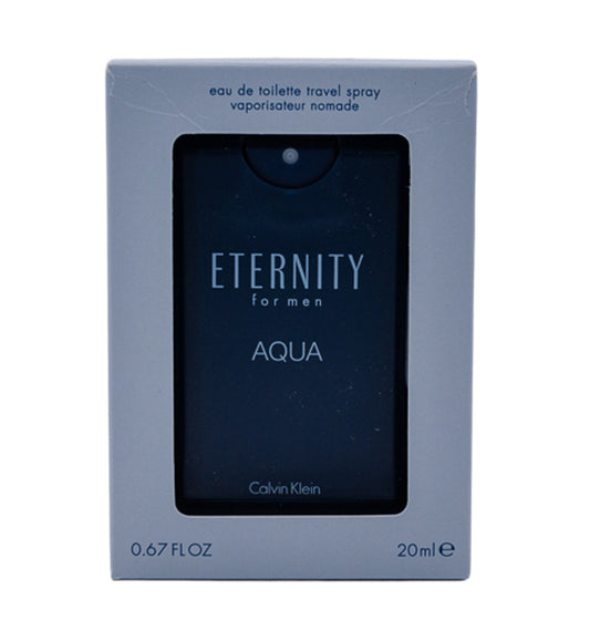 mini Eternity Aqua by Calvin Klein 0.67 oz EDT Travel Spray for men