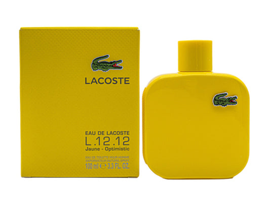 Lacoste Eau De Lacoste L.12.12 Jaune Optimistic by Lacoste 3.3 oz EDT for men