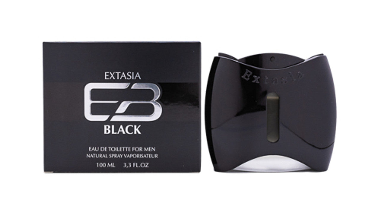 Extasia Black by New Brand 3.3 oz EDT for men