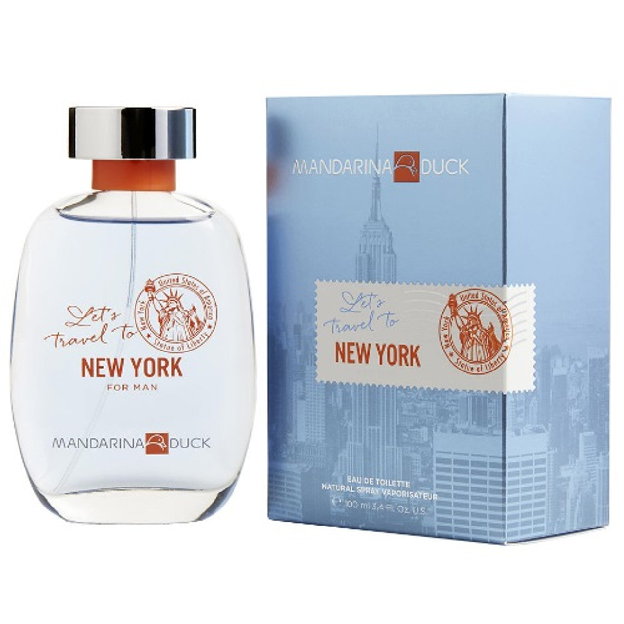 Let's Travel To New York by Mandarina Duck 3.4 oz EDT for Men