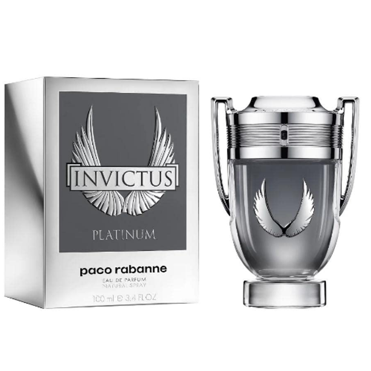 Invictus Platinum by Paco Rabanne 3.4 oz EDP for Men