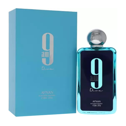 9 am Dive by Afnan 3.4 oz EDP For Men