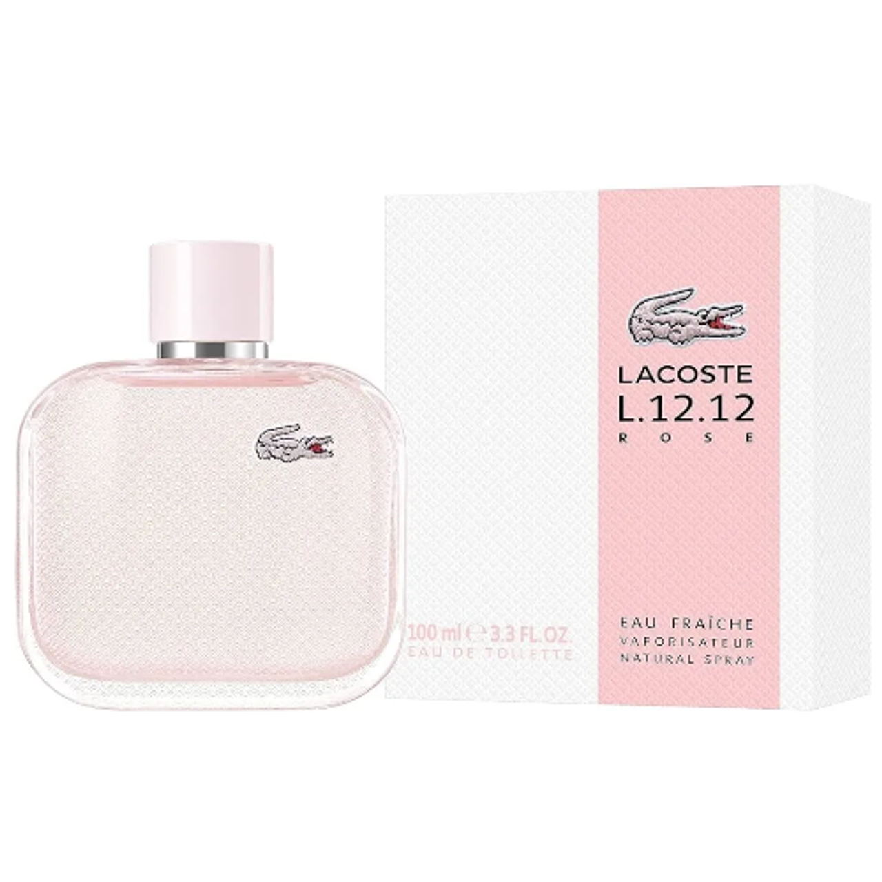 Lacoste L.12.12 Rose Eau Fraiche by Lacoste 3.3 oz EDT for Women