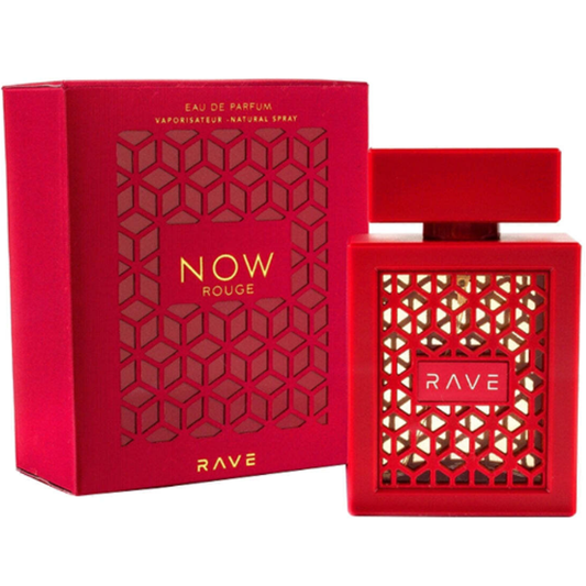 Now Rouge Rave by Lattafa 3.4 oz EDP for Unisex