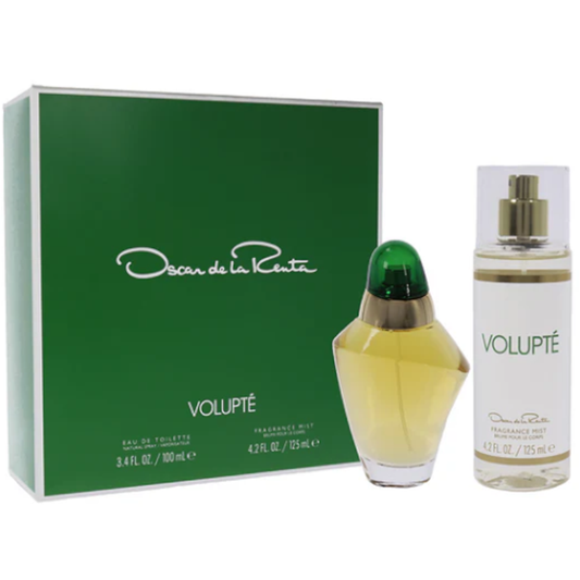 Volupte by Oscar de la Renta 2 pcs Gift Set 3.4 oz EDT + 4.2 oz Body Mist for Women