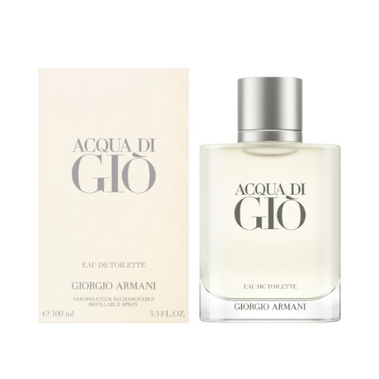 Acqua Di Gio by Giorgio Armani 3.3 oz EDT Refillable for Men