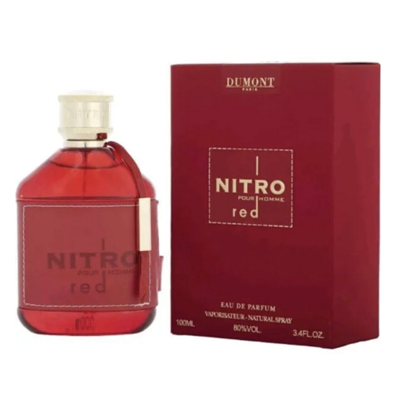Nitro Red Pour Homme by Dumont 3.4 oz EDP for Men