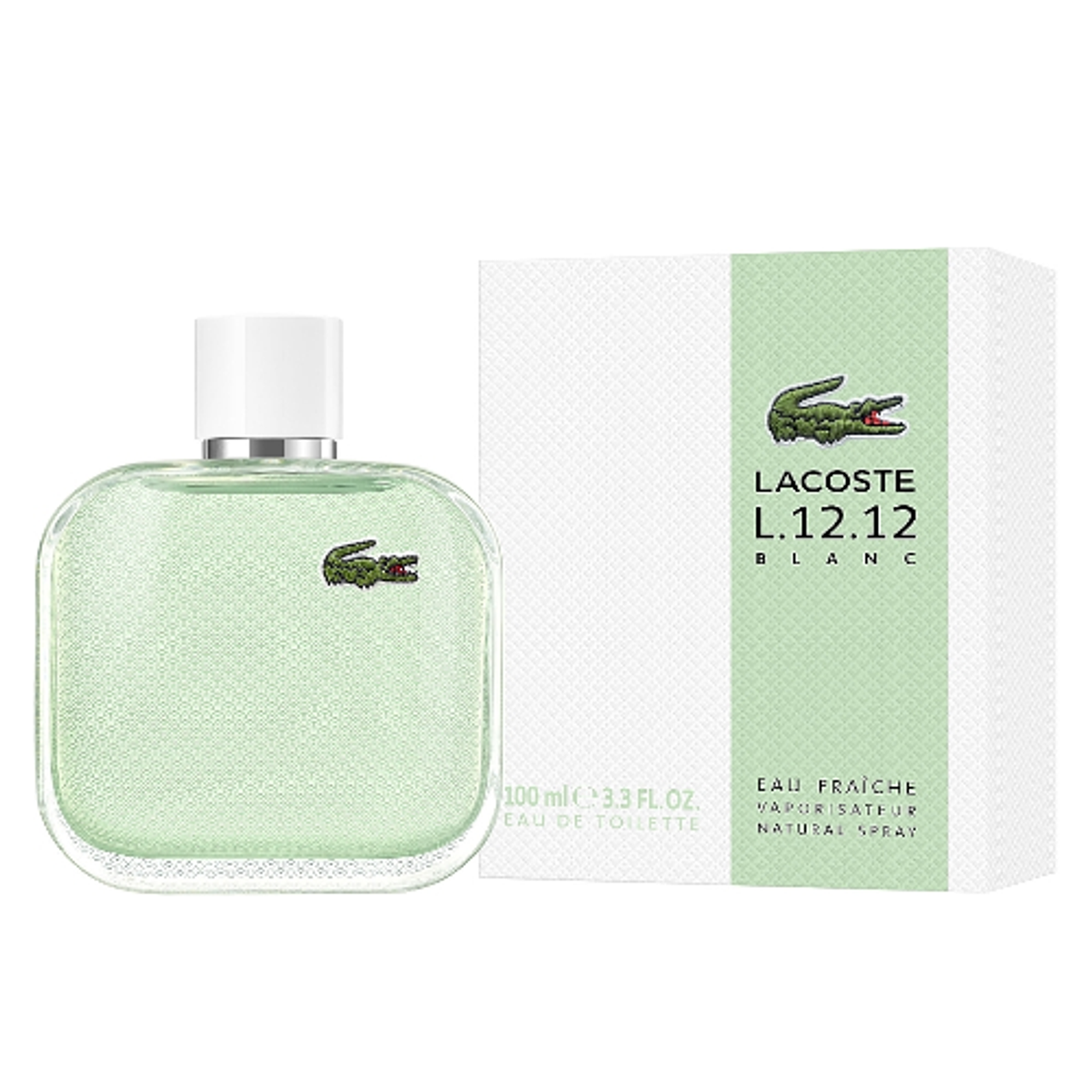 L.12.12 Blanc Eau Fraiche by Lacoste 3.3 oz EDT for Men