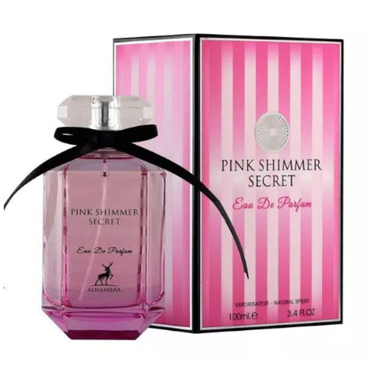 Pink Shimmer Secret by Maison Alhambra 3.4 oz EDP for Women