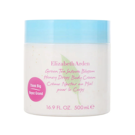Green Tea Sakura Blossom by Elizabeth Arden 16.9 oz Honey Drops Body Cream for Women