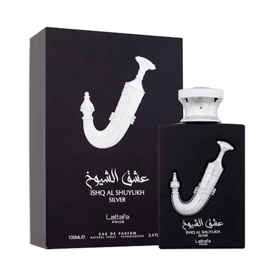 Ishq Al Shuyukh Silver by Lattafa 3.4 oz EDP for Unisex